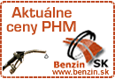 Aktualní a průměrné ceny PHM v Evropě.