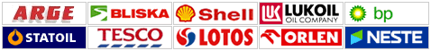 MOL, OMV, Shell, LUKOIL, Agip, JET, TESCO, OIL!, METRO, AVIA